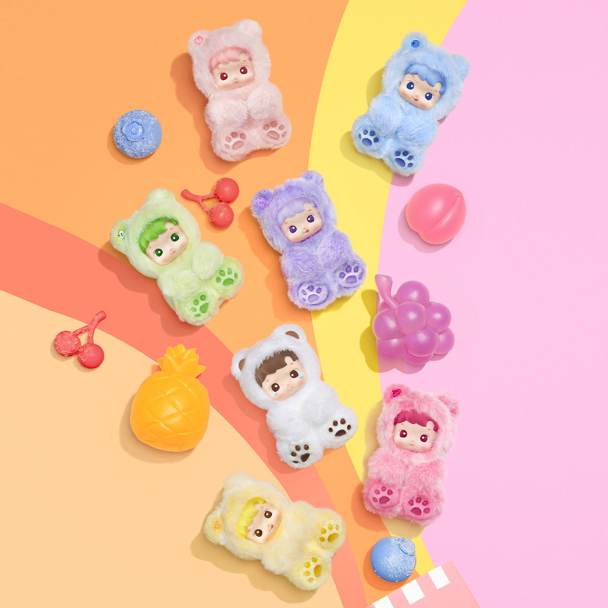 HACIPUPU Gummy Bear Series-Vinyl Plush Pendant Blind Box
